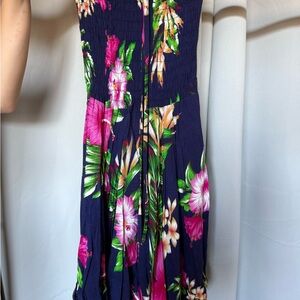 Floral Navy Dress from Hawaii streets
